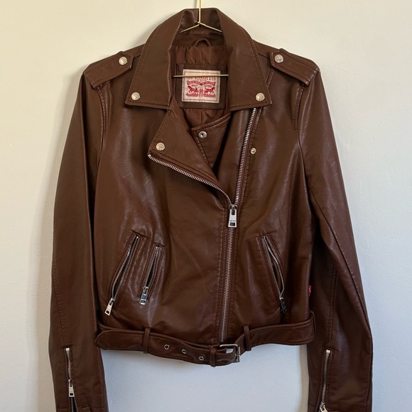 Levi's Jackets & Blazers - Levi's Women's Brown Faux Leather Jacket